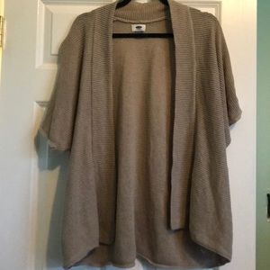 Tan old navy knit kimono